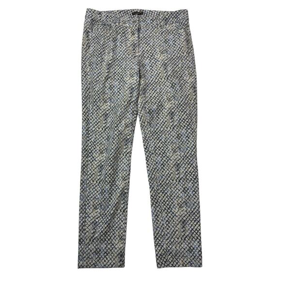 J. McLaughlin Jeans Womens Size 6 Mid-Rise Stretch Geometrical Print Denim Pants - Picture 1 of 16